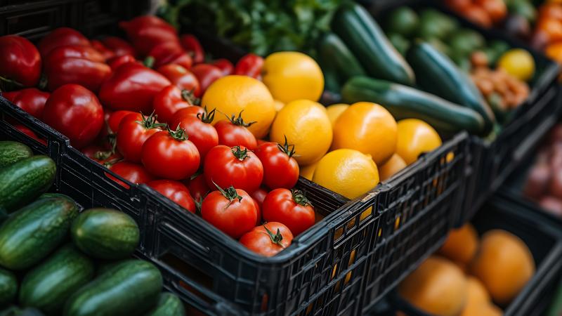 Crates of Vegetables